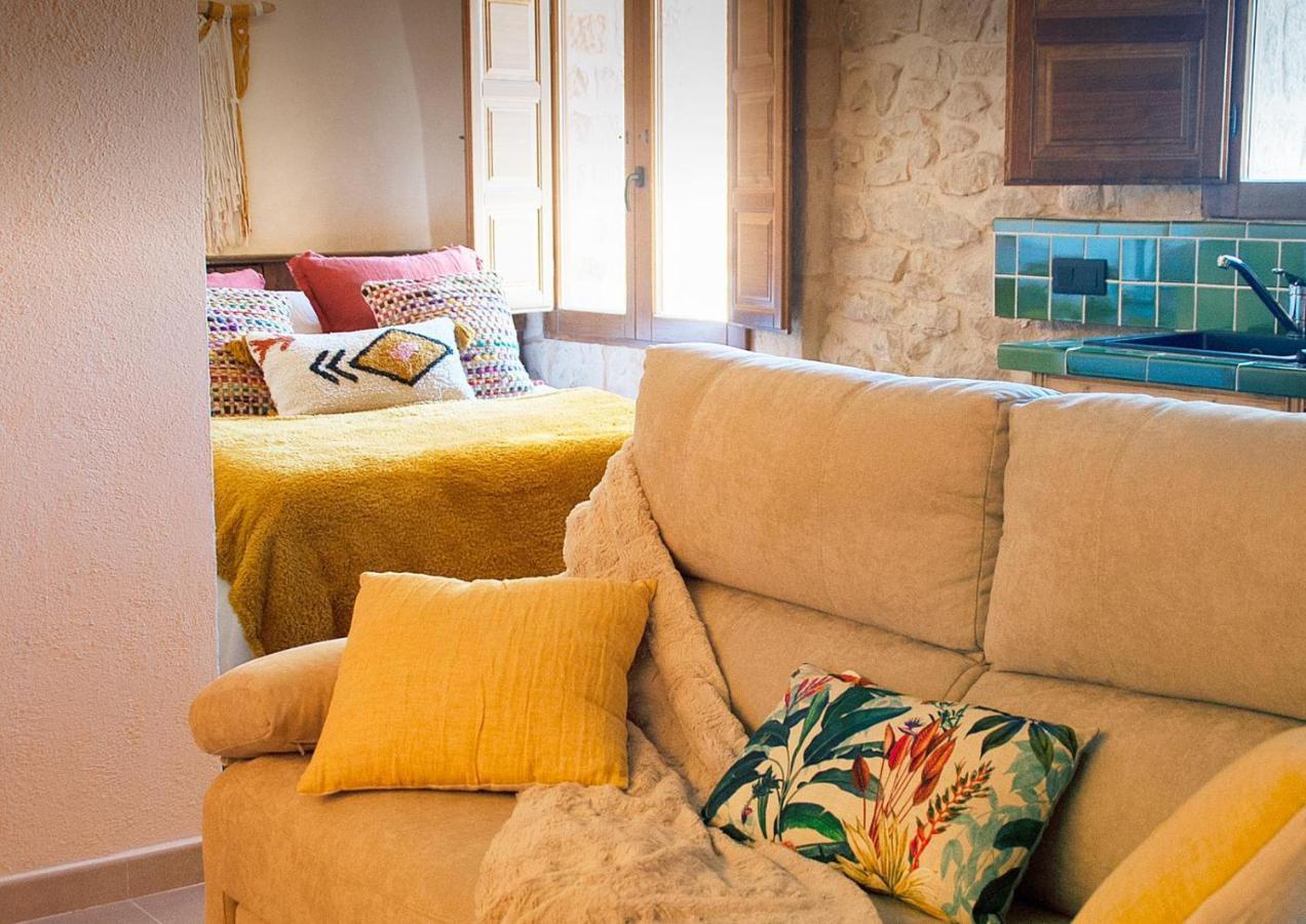 Precioso Loft Rural Con Estufa De Lena Panoramica Lägenhet Torre del Compte Exteriör bild
